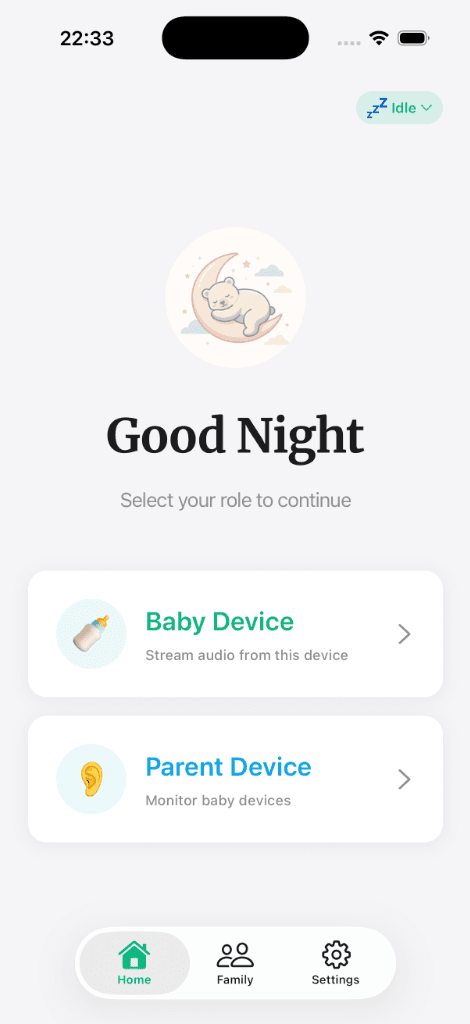 BabyMonitor Luna App
